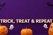 Cute Spooky Season 3D Background, a Holiday Photo by hkmonir (Thumbnail 1 of 11)