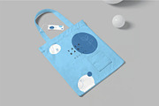 Canvas Tote Bag Mockup, a Packaging Mockup by megostudi0 (Thumbnail 2 of 6)