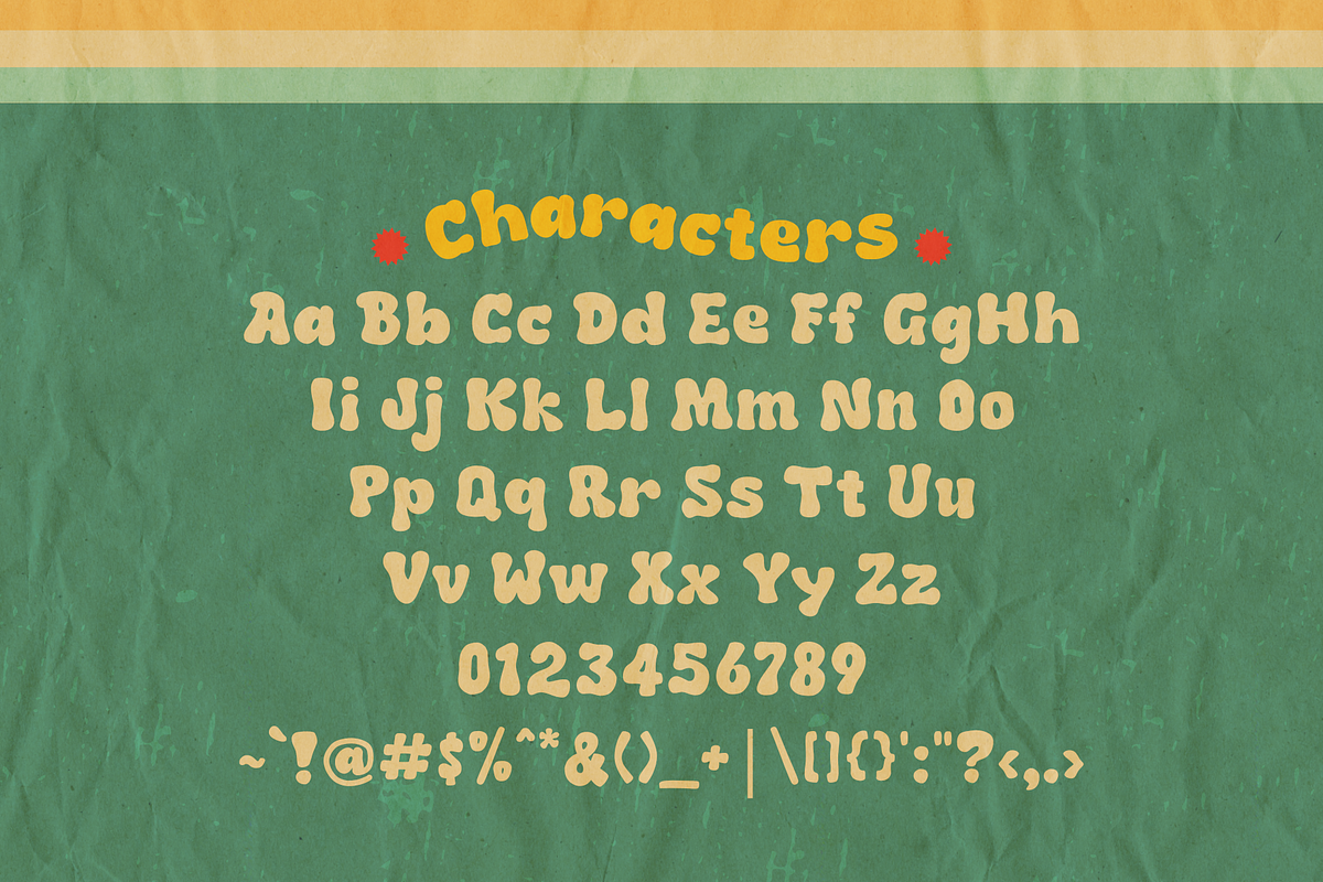 Bocilato - Groovy Font, a Handwritten Font by LetterStuff Typefoundry (Photo 5 of 8)