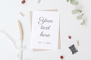 Invitation card mockup - psd bundle, a Print Template by L'Aura Studio (Thumbnail 6 of 6)