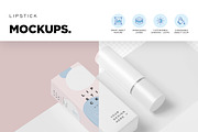 Matte Lipstick Mockups, a Packaging Mockup by DesignNeutrons (Thumbnail 3 of 7)