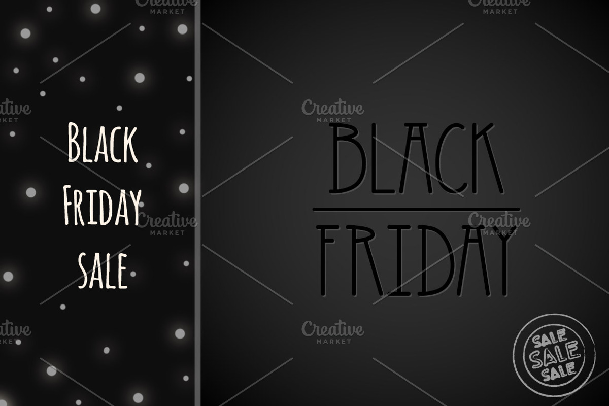 Black Friday Sale, a Card Template by nenochka