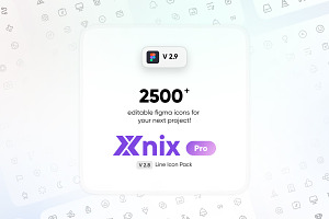 Xnix Pro Icon - Line Style, an Outline Icon by SyalUIUX