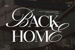 Back Home Serif And Calligraphy Font