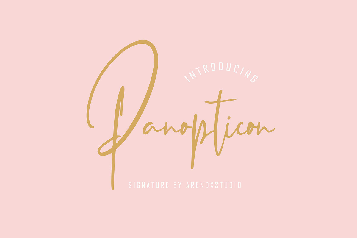 Panopticon - Signature Font