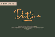 Desttina Font (New Update!), a Script Font by Awanstudio (Thumbnail 1 of 8)