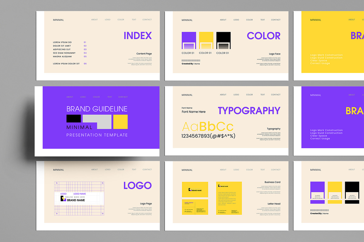 Minimal Brand Guideline Presentation