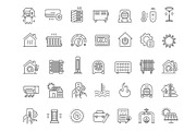 Home Heating Icon collection, an Outline Icon by Tettygreen (Thumbnail 2 of 2)