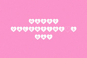 Heart Shape Font, a Sans Serif Font by CuteDreamyDesign (Thumbnail 6 of 8)