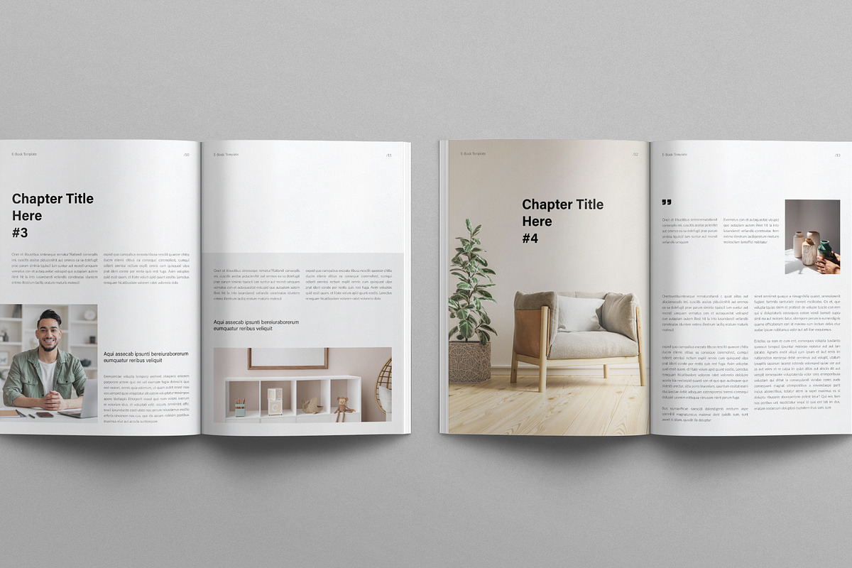 Minimal Editorial E-Book Template, a Magazine Template by E-Type (Photo 5 of 7)