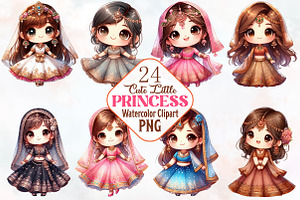 Tiny Cute Princess  Clipart, an Illustration by RobertsArt