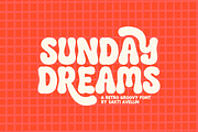 Sunday Dreams - Retro Groovy Font, a Handwritten Font by SaktiAvellin (Thumbnail 1 of 8)