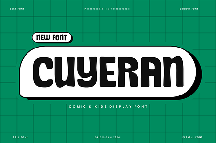 Cuyeran - Comic & Kids Font, a Sans Serif Font by QR Design Studio