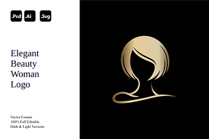 Elegant Beauty Woman Logo, a Branding & Logo Template by Luxury Logos