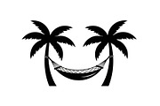 Palm Tree Hammock Silhouette Bundle, an Object Graphic by jahid234 (Thumbnail 26 of 30)
