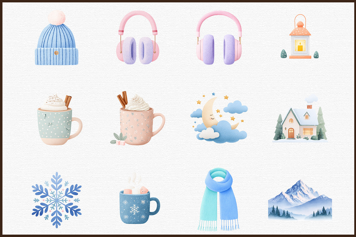 Watercolor Winter Clipart Collection, an Illustration by Sublimation Artist (Photo 3 of 6)