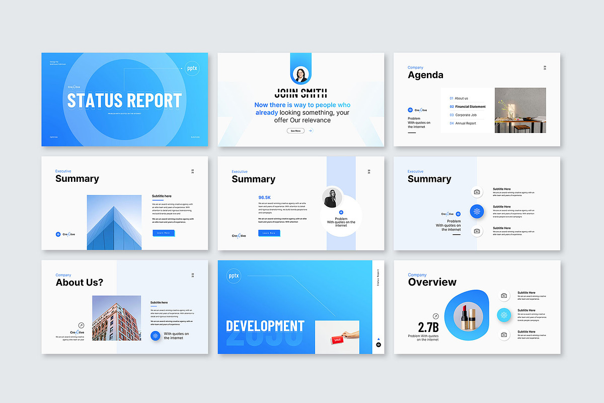 Status Report Presentation, a Presentation Template by KreateTribe (Photo 5 of 5)