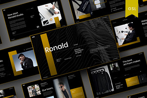 Ronald - Business Google Slide, a Presentation Template by Dens Creative Studio