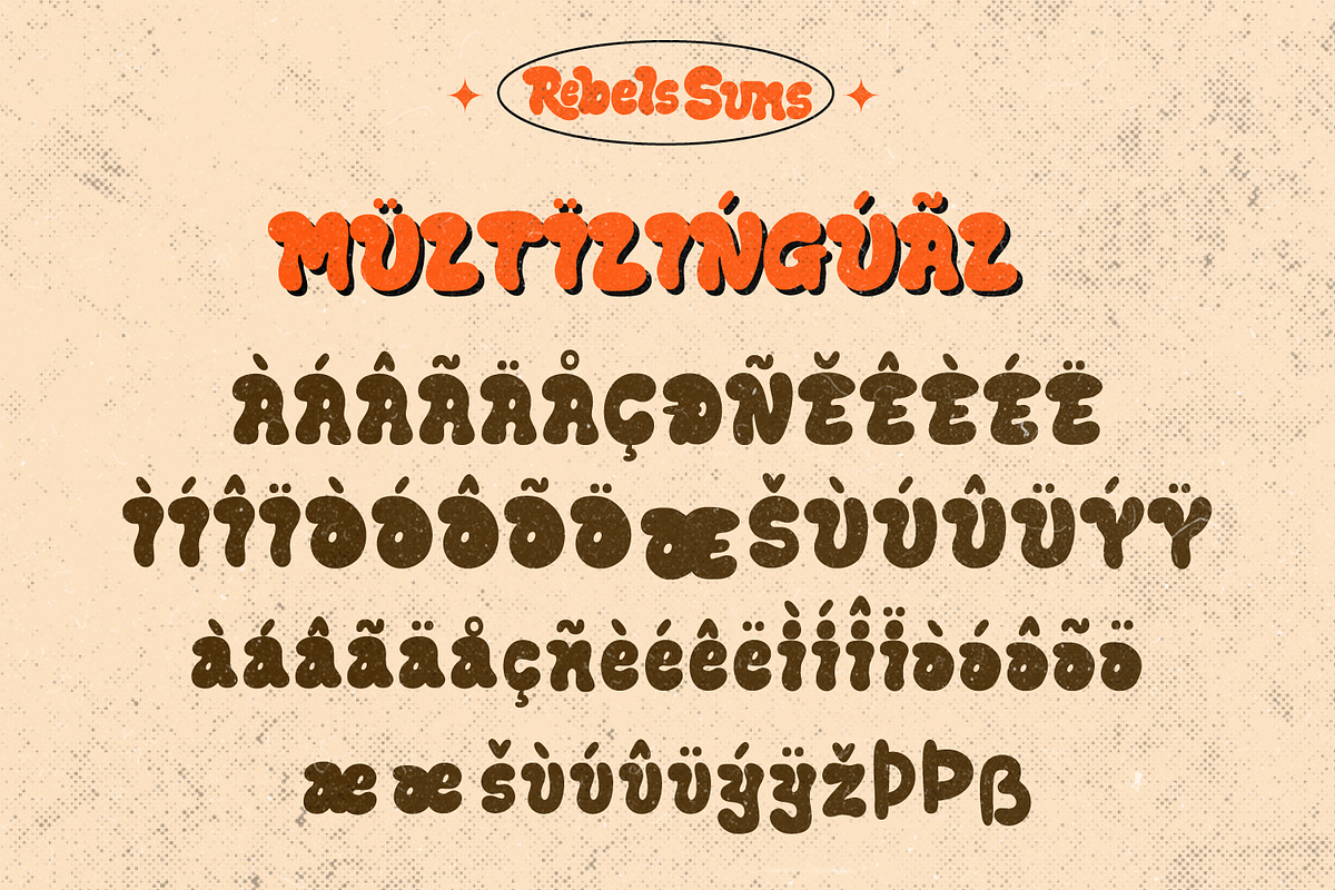 Rebels Suns Display Retro, a Sans Serif Font by Haps Space (Photo 10 of 10)