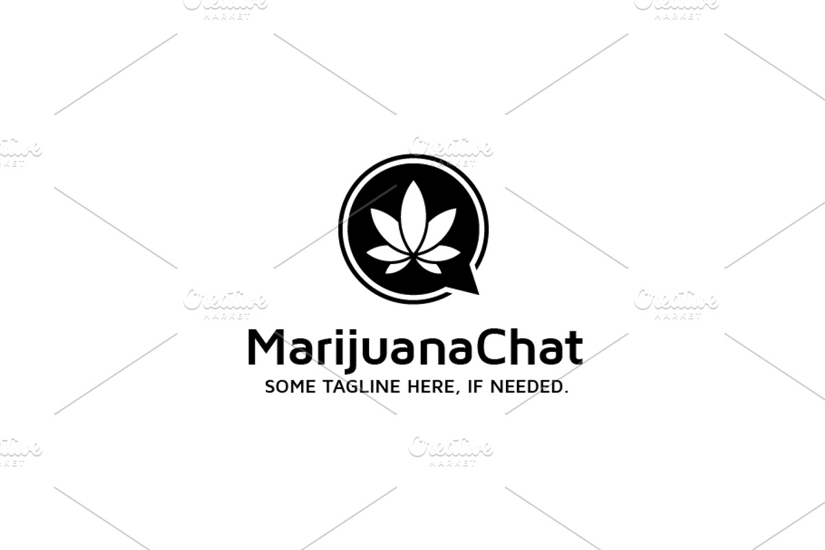 Marijuana / Cannabis / Weed Chat, a Branding & Logo Template by bvcreates (Photo 6 of 6)