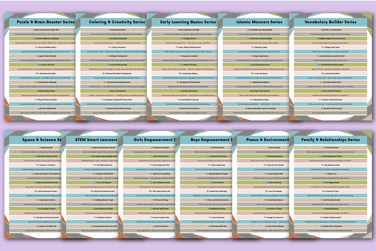 300 Kids World Niche Series Planner preview 5