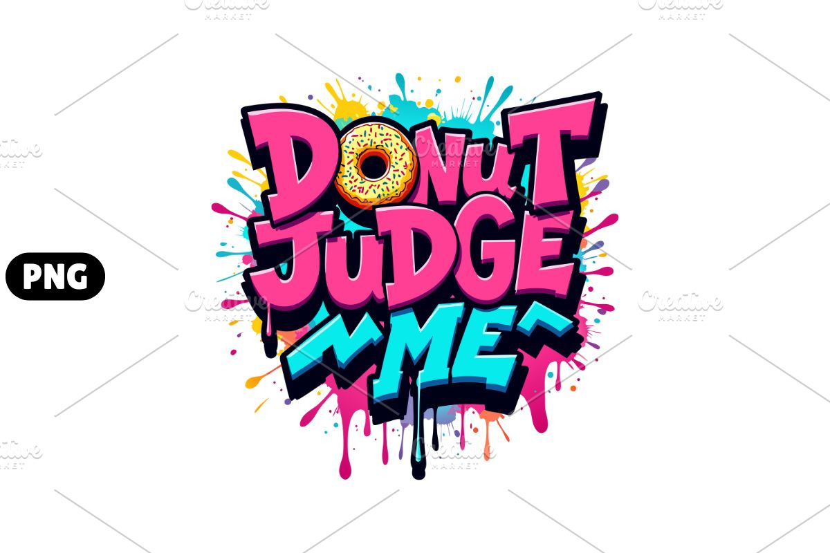 Donut Judge Me – Fun & Playful Donut, an Illustration by Awieee1 (Photo 1 of 4)