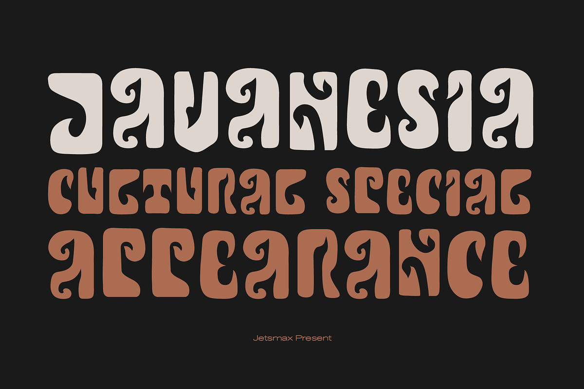 Javanesia - Special Display Typeface, a Font by Jetsmax® Studio (Photo 1 of 10)