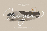 Javyer, a Script Font by din-studio.com (Thumbnail 1 of 10)
