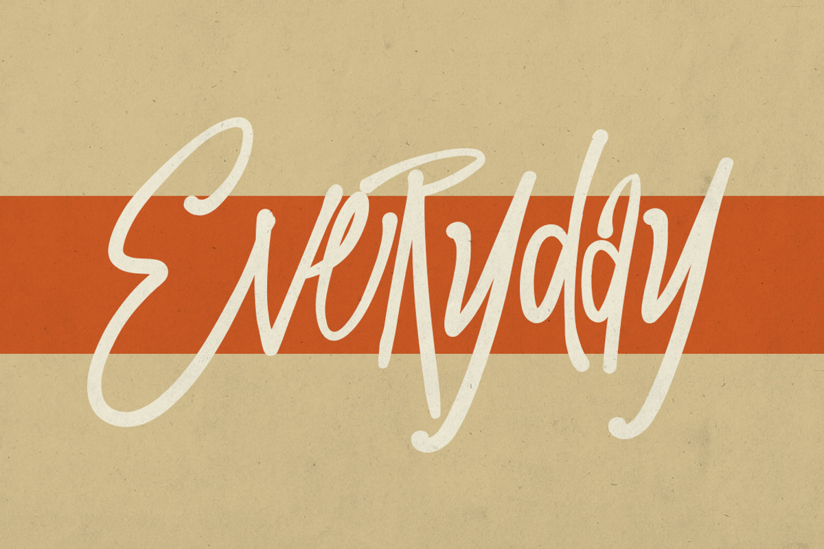 Newera Typeface, a Script Font by giemons™ (Photo 2 of 5)