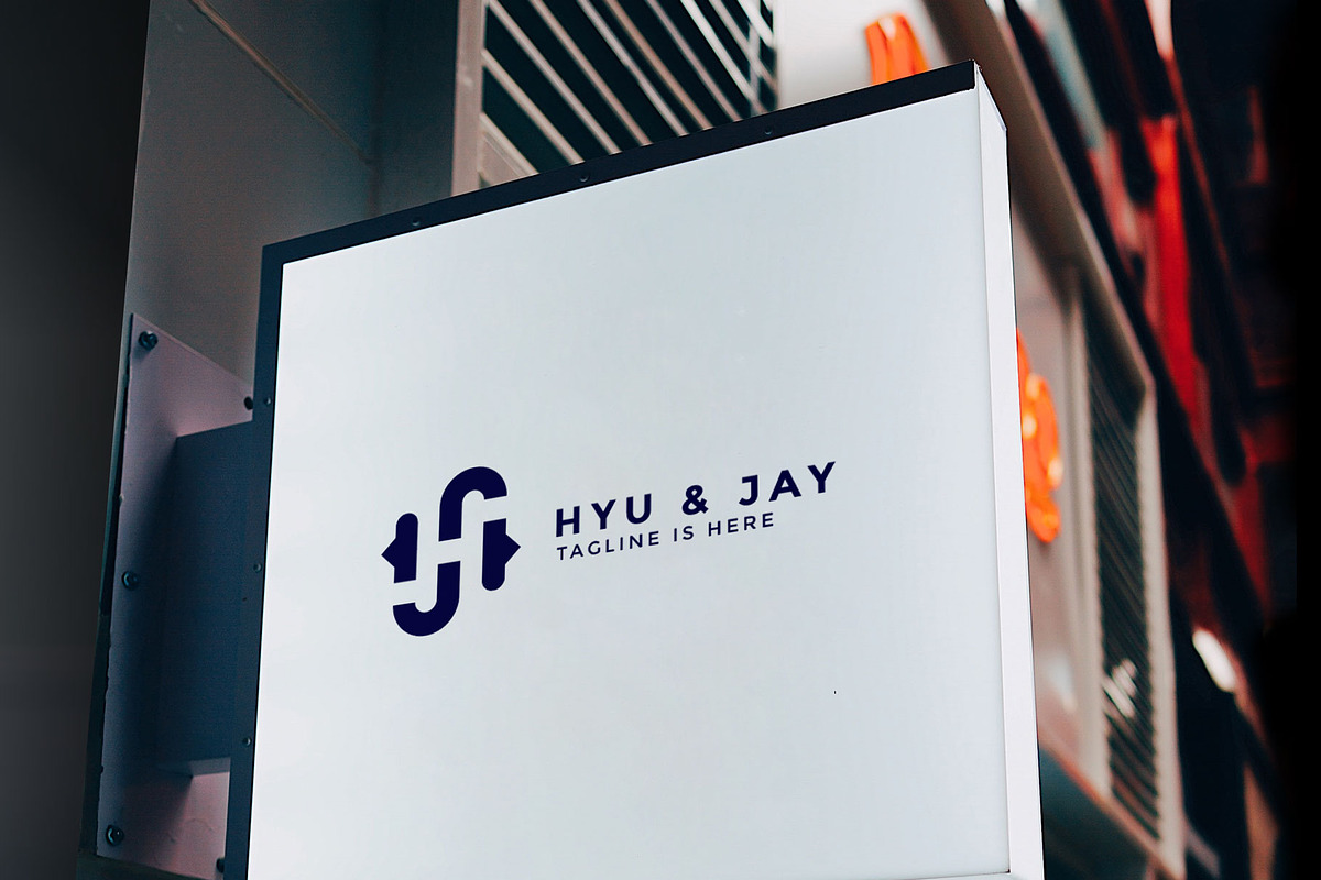 Logo Ambigram initial H and J, a Branding & Logo Template by Izalsye (Photo 4 of 4)