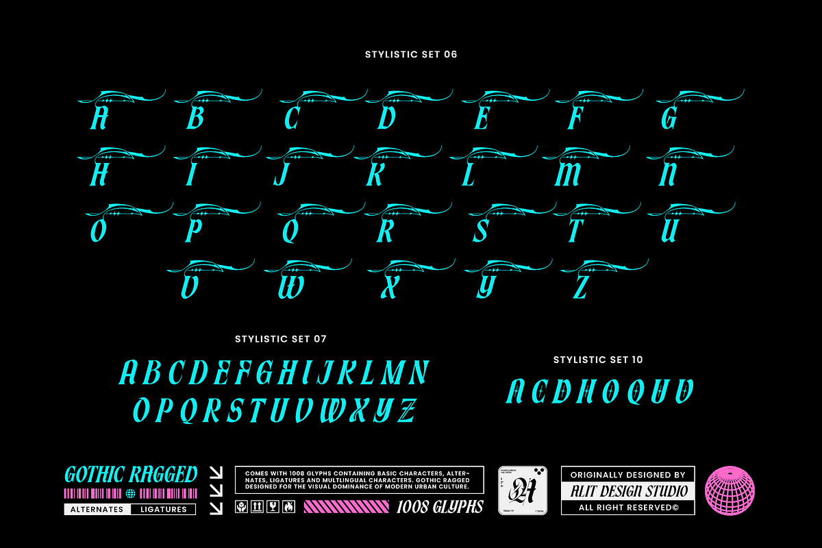 Gothic Ragged Typeface, a Blackletter Font by alit design (Photo 14 of 20)