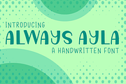 Always Ayla, a Font by Carrtoonz (Thumbnail 1 of 5)
