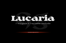 Lucaria - Display Serif Familia