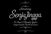 Senja Jingga Romantic Calligraphic