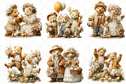 Whimsical Easter Bear Couple Clipart, an Illustration by Black Bird Studio (Thumbnail 6 of 6)