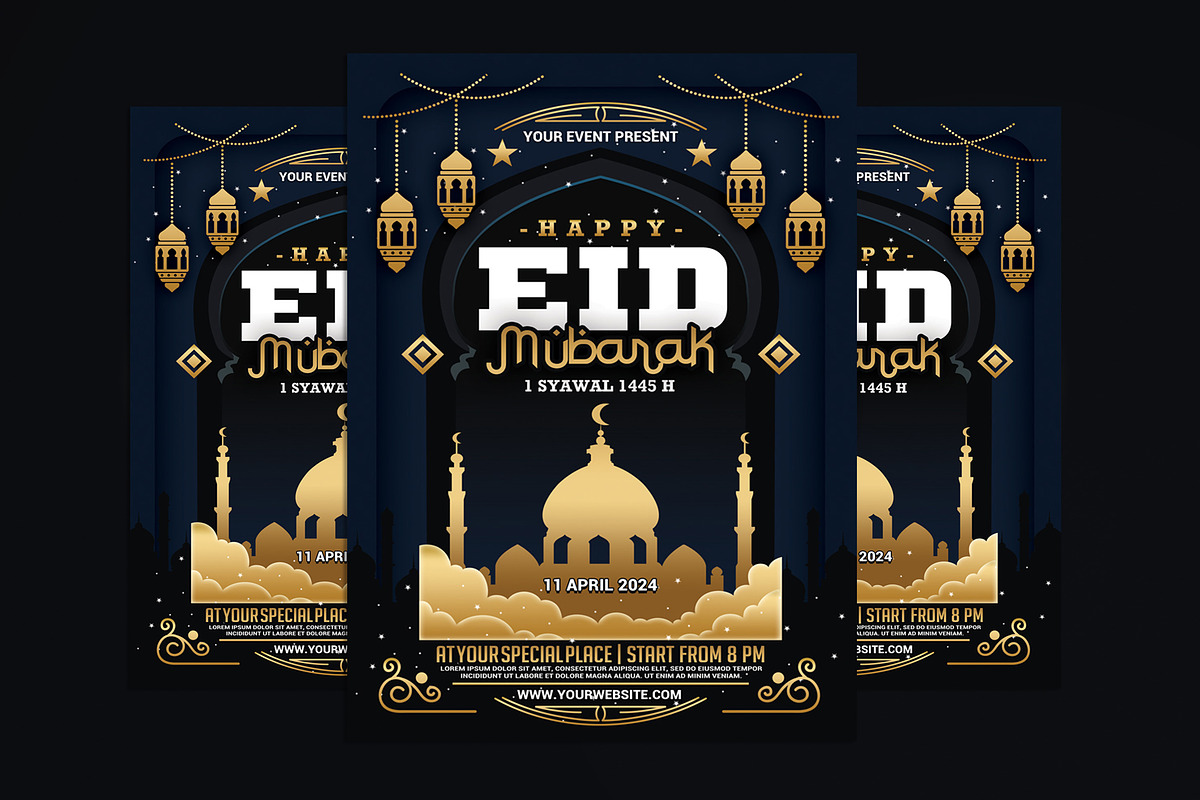 Eid Mubarak Flyer, a Flyer Template by Muhamad Iqbal hidayat (Photo 1 of 4)