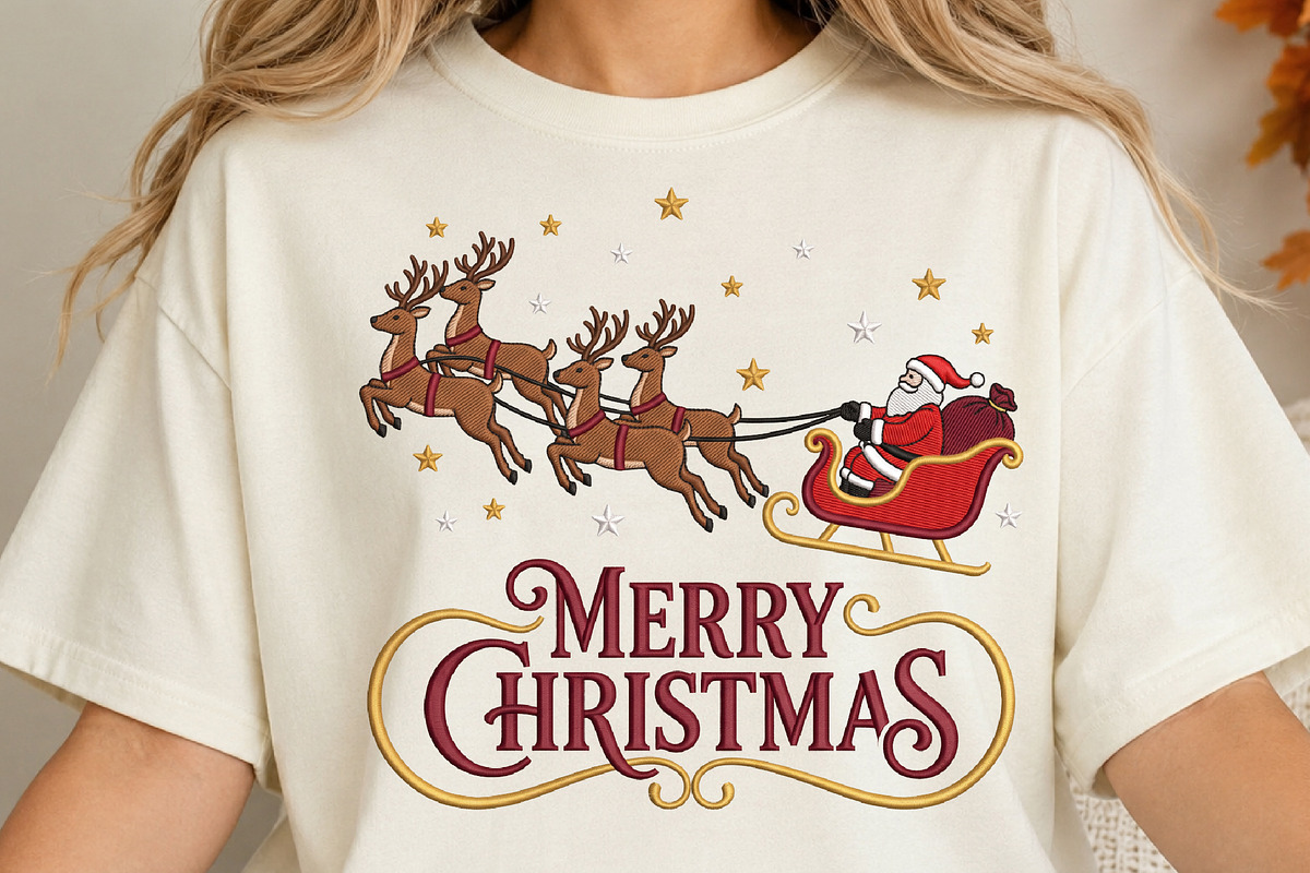 Merry Christmas Santa Reindeer PNG, an Object Illustration by DreamCafeArt (Photo 4 of 6)