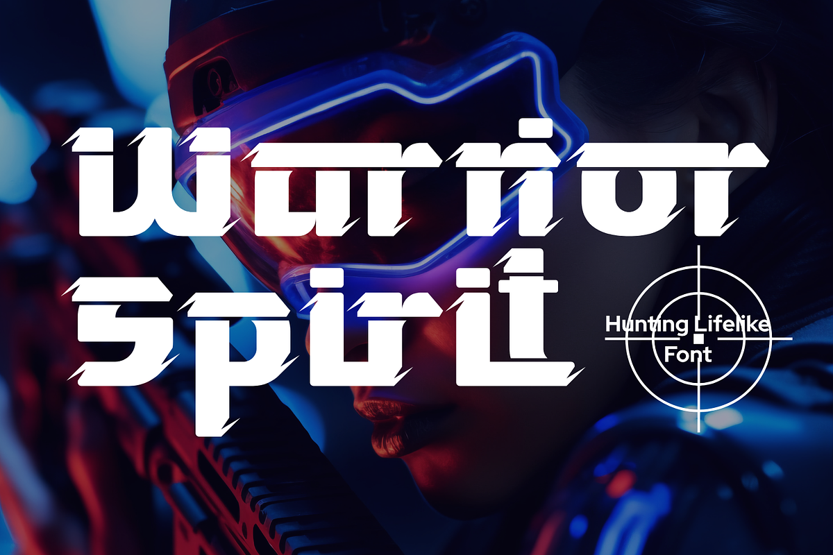 Hunting Lifelike - Futuristic Font, a Sans Serif Font by 177Studio (Photo 3 of 8)