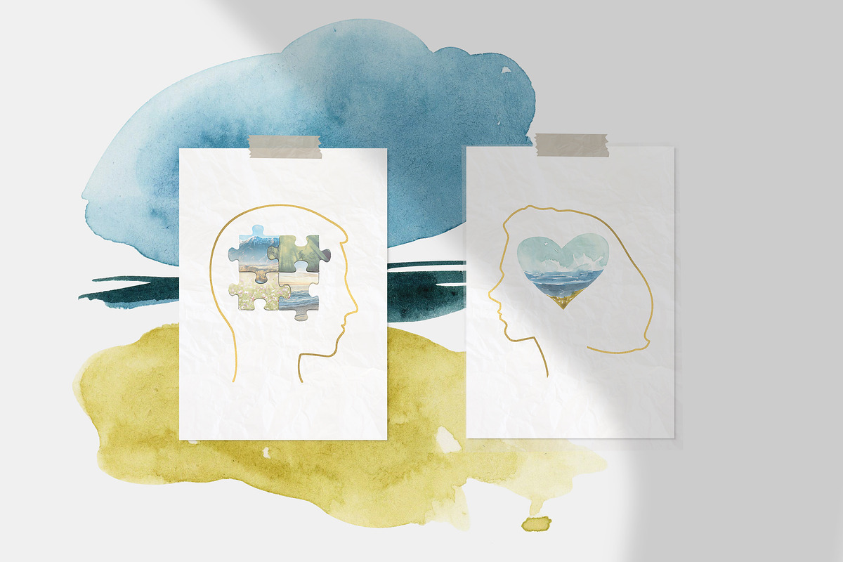Mental Health Collage creator, a Healthcare Illustration by Olga Koelsch (Photo 7 of 14)