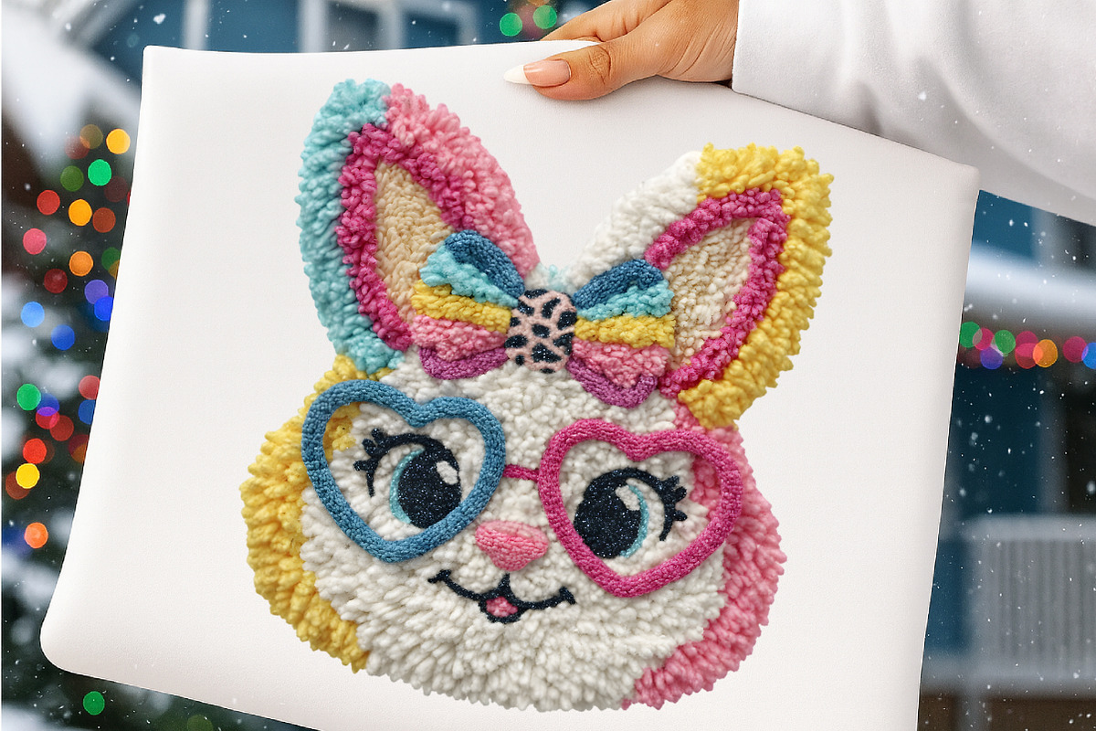 Latch Hook Easter Bunny Png Yarn, an Illustration by SinaCreation (Photo 4 of 7)