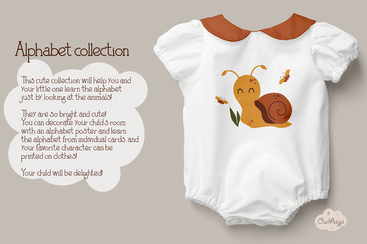 Animals alphabet collection, an Animal Illustration by owlasya (Photo 2 of 12)