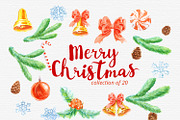 Watercolor Christmas Bells, an Illustration by Creative Shop (Thumbnail 2 of 2)