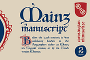 Mainz manuscript 2 fonts set, a Blackletter Font by kaer_shop (Thumbnail 1 of 14)