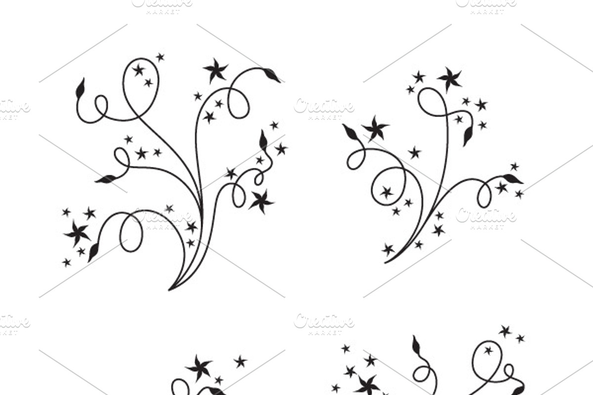 Floral Vector Pack 5 preview 2