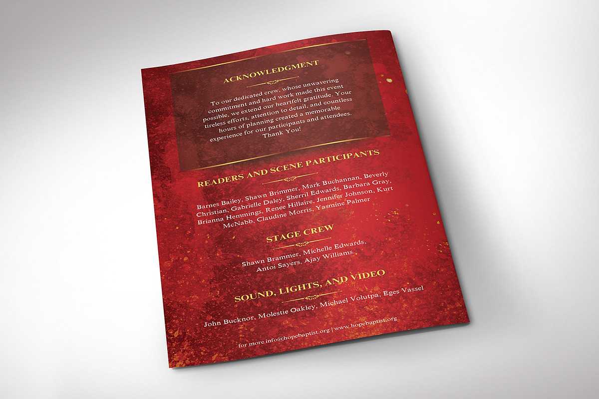 Noel Christmas Program Canva Templat, a Brochure Template by Godserv Designs (Photo 5 of 11)