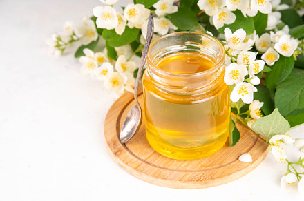 Homemade jasmine flower jam