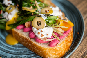 Brunch toast spicy food appetizing sandwich bread, a Food & Drink Photo by Photo Drive Studio