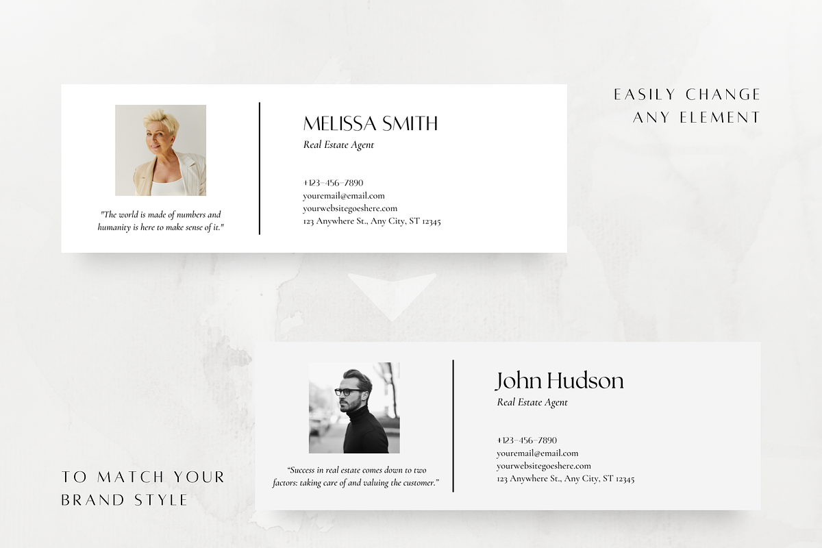 3 Email Signature Templates, a Marketing Template by ZoaniDesign (Photo 5 of 10)