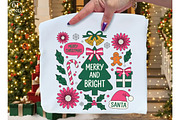 Merry and Bright Christmas Hand Draw, an Illustration by Libby Wishes (Thumbnail 1 of 8)