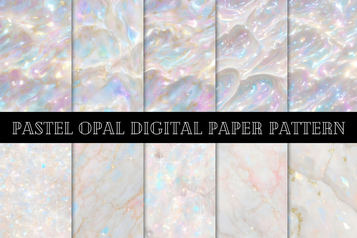 20 Seamless pattern Opal Textures, a Graphic by UniqueMe (Photo 4 of 21)